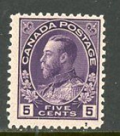 -Canada-1922-"King George V Admiral Issue MH - Nuovi