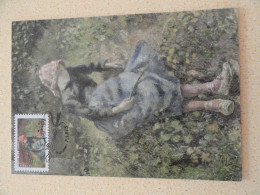 CARTE MAXIMUM CARD LA BERGERE PAR CAMILLE PISSARO FRANCE - Impressionismo