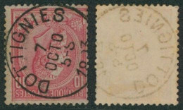 émission 1884 - N°46 Obl Simple Cercle "Dottignies" // (AD) - 1884-1891 Leopoldo II