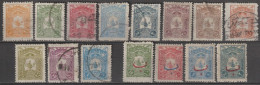 1905 - TURQUIE - SERIE COMPLETE YVERT N°106/119 * MH / OBLITERES - COTE = 49 EUR. - Neufs