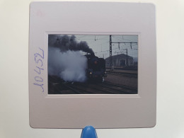 Photo Diapo Slide Diapositive TRAIN Wagon Loco Locomotive à Vapeur SNCF 231 K8 à MONTEREAU Téléthon 05/12/1992 VOIR ZOOM - Dias