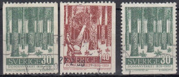 SUECIA 1959 Nº 442/443 + 442a USADO - Gebraucht