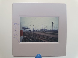 Photo Diapo Slide Diapositive TRAIN Wagon Loco Locomotive à Vapeur SNCF 231 K8 à MONTEREAU TELETHON 05/12/1992 VOIR ZOOM - Dias