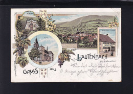 Frankreich France Litho Lautenbach Gebweiler Guebwiler 1901 - Elsass
