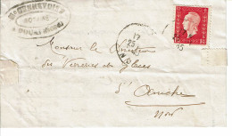 Timbres Françe 691  SEUL  Sur Petite Lettre -facture  De DOUAI A ANICHE - 1944-45 Marianne Van Dulac