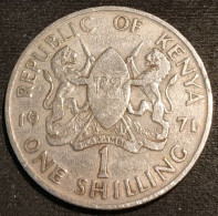 KENYA - 1 SHILLING 1971 - Jomo Kenyatta Avec Légende - KM 14 - Kenia