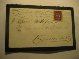 COIMBRA 1951 To Figueira Da Foz Cancel Duel Condolence Cover PORTUGAL - Brieven En Documenten