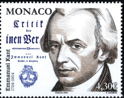 MONACO 2024 PEOPLE Famous Persons. 300th Birth Anniv. Of IMMANUEL KANT - Fine Stamp MNH - Neufs