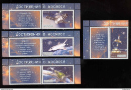 Label Transnistria 2022 Achievements In Space 4v** MNH - Fantasie Vignetten