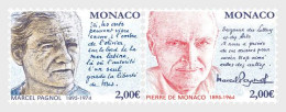 MONACO 2024 PEOPLE Famous Persons. Tribute To Marcel Pagnol And Prince Pierre Of Monaco - Fine Set MNH - Neufs