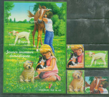 France - 2006 - Jeunes Animaux Domestiques, Serie+BF, Neufs** - Unused Stamps