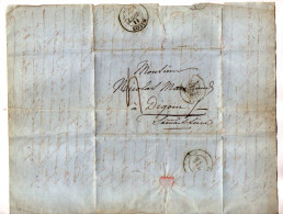 TB 4757 - 1839 - LAC - Lettre Commerciale - M. André CHARVET à LYON Pour DIGOIN Via MACON - 1801-1848: Vorläufer XIX