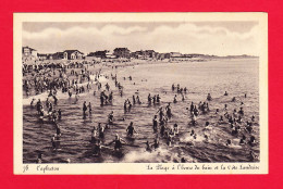 F-40-Capbreton-23PH4 La Plage à L'heure Du Bain Et La Côte Landaise, Belle Animation, Cpa BE - Capbreton