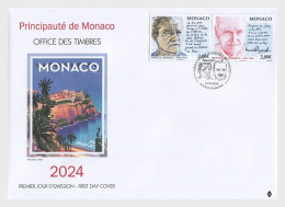 MONACO 2024 PEOPLE Famous Persons. Tribute To Marcel Pagnol And Prince Pierre Of Monaco - Fine Set FDC - Neufs