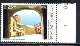 ANDORRE PRINCIPAT ANDORRA 2002 CHRISTMAS NATALE NOEL WEIHNACHTEN NAVIDAD 25c MNH - Ungebraucht