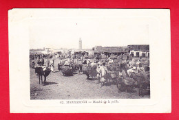 E-Maroc-260P214  MARRAKECH, Marché De La Paille, Animation, Cpa  - Marrakesh