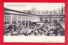 E-Portugal-131P214 LISBONNE, Intérieur Du Marché Aux Poissons, Animation, Cpa Précurseur BE - Lisboa