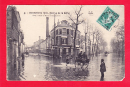 F-94-Ivry Sur Seine-20Ph81  Inondations De 1910, La& Décrue De La Seine, Rues De Marne Et Sadi Carnot, Cpa  - Ivry Sur Seine