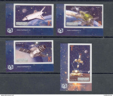 Label Transnistria 2022 Achievements In Space 4v**MNH Imperforated Corner - Fantasy Labels