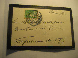 LISBOA 1931 To Figueira Da Foz Cancel Duel Condolence Cover PORTUGAL - Cartas & Documentos