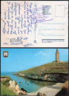 Coruña - O TP - Postal Sin Sellos De Coruña + Marca "Devuelto Al Remitente - No Existe Esta Calle En Barcelona" - Storia Postale