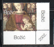 HRVATSKA CROATIA CROAZIA 2002 CHRISTMAS SRETAN BOZIC NATALE NOEL WEIHNACHTEN NAVIDAD 2.30k MNH - Kroatië