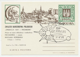 Postal Stationery / Postmark Poland 1973 Nicolaus Copernicus - Astronomer - Astronomia