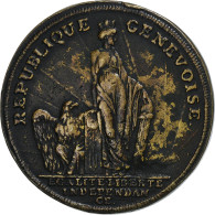 Suisse, 12 Florins, 1794, Genève, ESSAI, Bronze, TTB - Autres & Non Classés