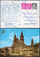 Pontevedra - Edi O TP 2795(2)+.. - Mat Rodillo "Bayona 19/08/88" A Valencia + Marca "A Su Procedencia" - Cartas & Documentos