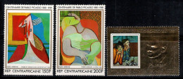 République Centrafricaine 1981 Mi. 745, 748 Neuf ** 100% Poste Aérienne Picasso - República Centroafricana