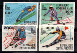 République Centrafricaine 1979 Mi. 632-635 Neuf ** 100% Poste Aérienne Jeux Olympiques - República Centroafricana