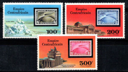 République Centrafricaine 1977 Mi. 490-492 Neuf ** 100% Poste Aérienne Zeppelin - Zentralafrik. Republik