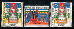 République Centrafricaine 1989 Mi. 1388-1390 Neuf ** 100% Basket-ball - Zentralafrik. Republik