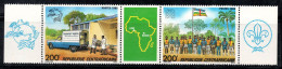 République Centrafricaine 1985 Mi. 1121-1122 Neuf ** 100% FILEXAFRIQUE - Central African Republic