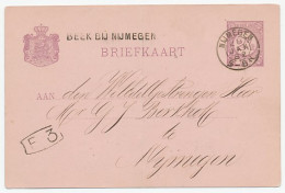 Naamstempel Beek Bij Nijmegen 1882 - Storia Postale