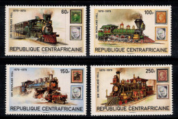 République Centrafricaine 1979 Mi. 648-651 Neuf ** 100% COLLINE, TRAINS - Central African Republic