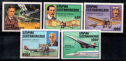 République Centrafricaine 1977 Mi. 501-505 Neuf ** 100% Aviation, Aéronefs - Centrafricaine (République)