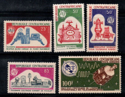 République Centrafricaine 1965 Mi. 78-82 Neuf ** 100% Poste Aérienne UIT, UIT - Centrafricaine (République)