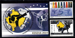 Kosovo 2014 Mi. Bl. 27, 277-278 Bloc Feuillet 100% Neuf ** Karaté - Kosovo