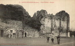 Sainte Suzanne Vieux Chateau Donjon - Sainte Suzanne