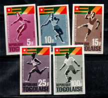 Togo 1965 Mi. 467B-471B Neuf ** 100% Non Dentelé SPORT - Togo (1960-...)