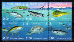 Île De Pitcairn 2007 Mi. 743-748 Neuf ** 100% Poisson, Mer - Pitcairn