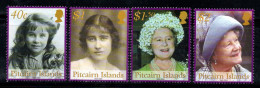 Île De Pitcairn 2002 Mi. 613-616 Neuf ** 100% La Reine Mère Élisabeth - Pitcairninsel