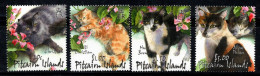 Île De Pitcairn 2002 Mi. 609-612 Neuf ** 100% Chats - Islas De Pitcairn