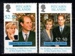 Île De Pitcairn 1999 Mi. 542-543 Neuf ** 100% Le Prince Édouard - Pitcairneilanden