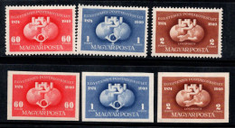 Hongrie 1949 Mi. 1056-1058 Neuf * MH 80% UPU - Nuevos