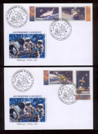 Label Transnistria 2022 Achievements In Space 2 FDC S Imperforated - Fantasy Labels