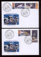 Label Transnistria 2022 Achievements In Space 2 FDC S Imperforated - Etichette Di Fantasia