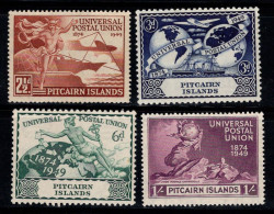 Île De Pitcairn 1949 Mi. 15-18 Neuf * MH 100% UPU - Pitcairn Islands