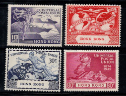 Hong Kong 1949 Mi. 173-176 Neuf ** 80% UPU - Ongebruikt